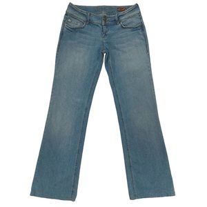 DELIA’S Riley Vintage Y2K Lightly Distressed Jeans Light Blue 7/8L